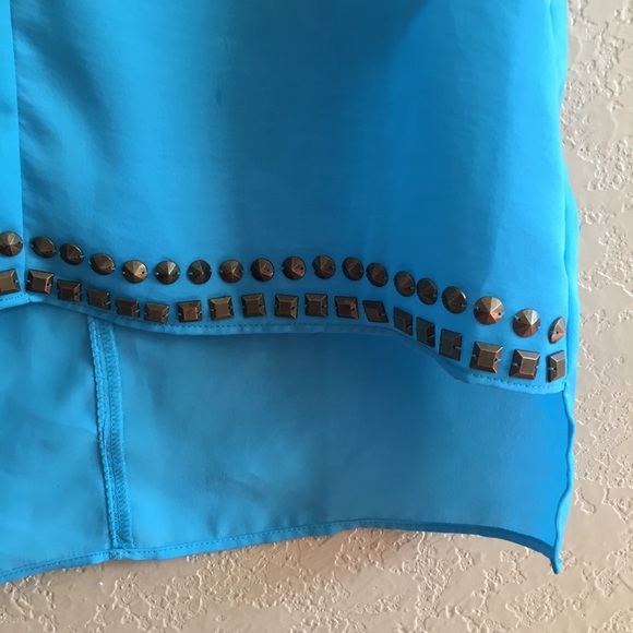 Amazing cerulean blue sparkle & fade dress size s - Picture 5 of 12